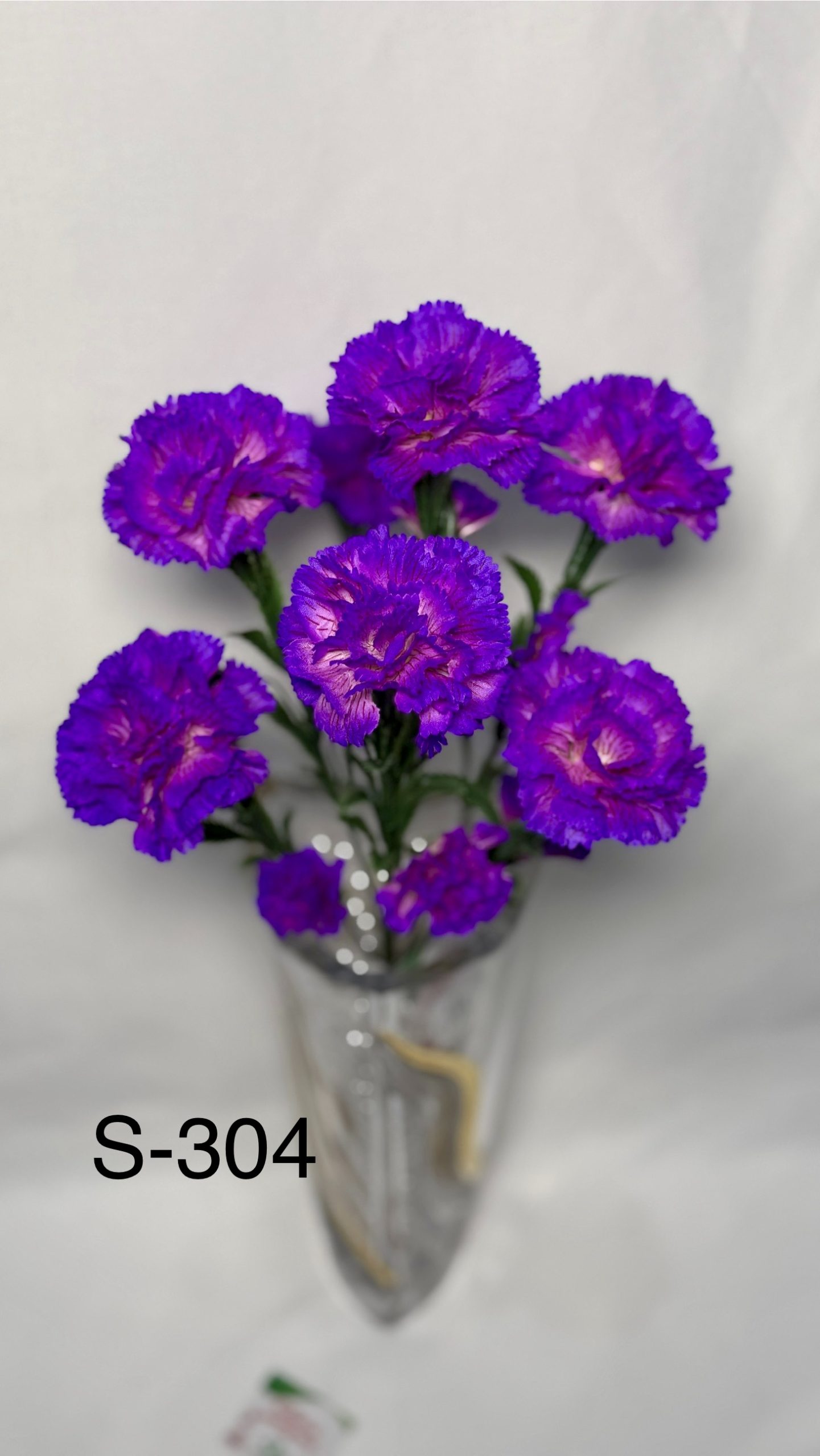 Штучний букет S-304, Гвоздики