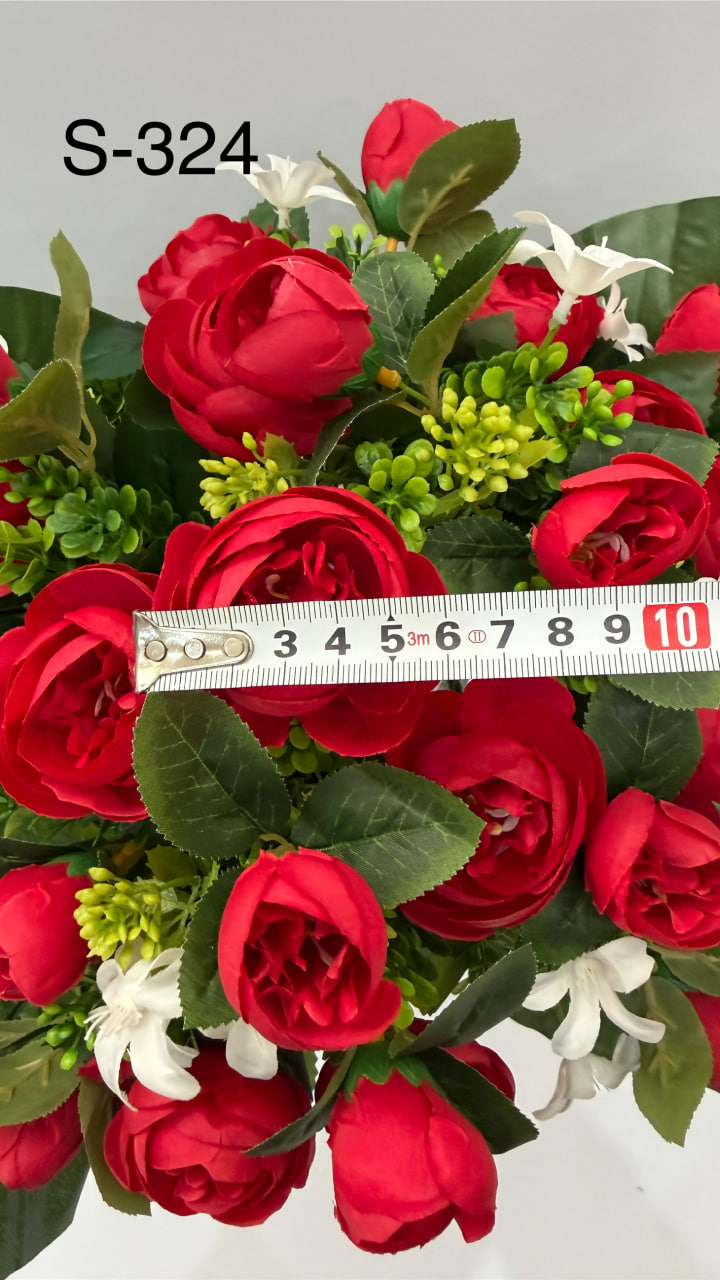 Штучний букет S-324, Еустоми з гіпсофілами Штучний букет S-324, Еустоми з гіпсофілами