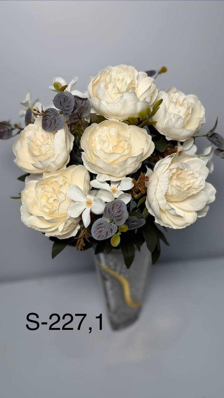 Штучний букет S-227,1, Піони