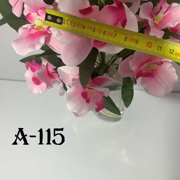 Искусственный букет A-115, розовая орхидея с бутонами  