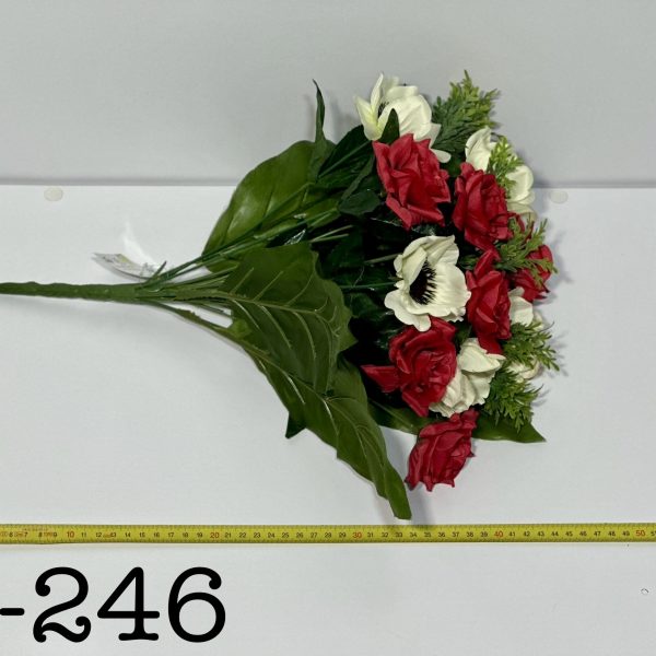 Штучний букет A-246, Троянди та анемони  