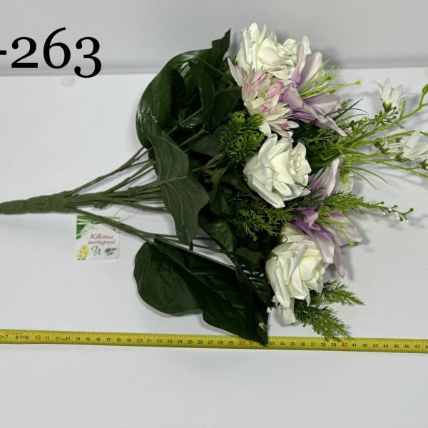 Штучний букет A-263, Лілії, троянди та айстри  
