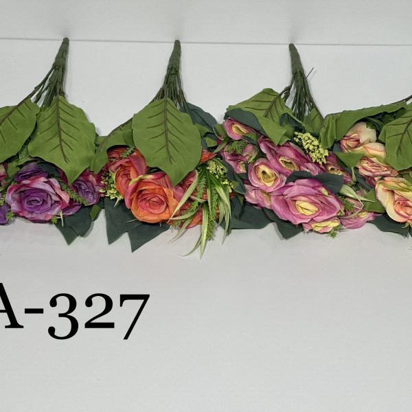 Штучний букет A-327, Троянди та травка  