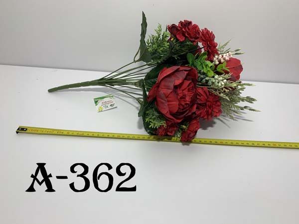 Искусственный букет A-362, Пионы, астры и полевые цветы  