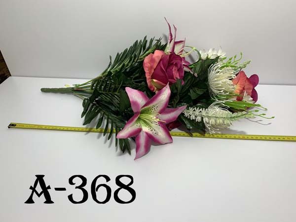 Искусственный букет A-368, Розы с лилиями  