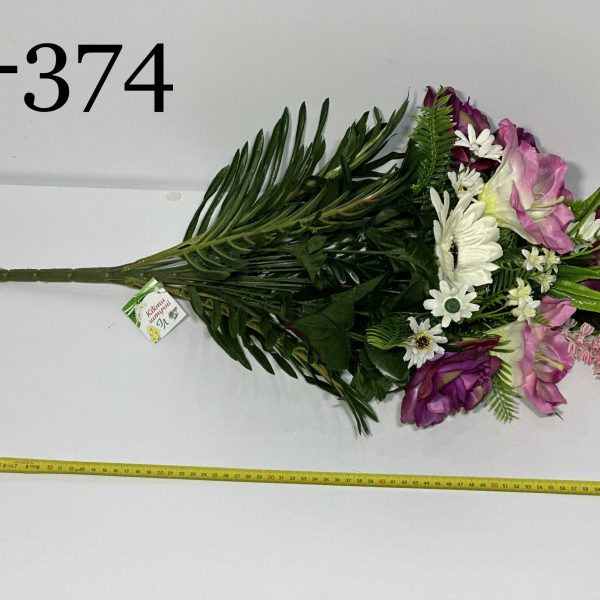 Штучний букет A-374, Троянди, лілії та гербери  