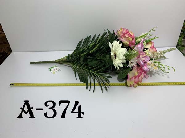 Искусственный букет A-374, Розы, лилии и герберы  