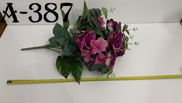 Штучний букет A-387, Троянди та мімоза  