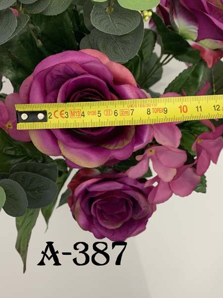 Штучний букет A-387, Троянди та мімоза  