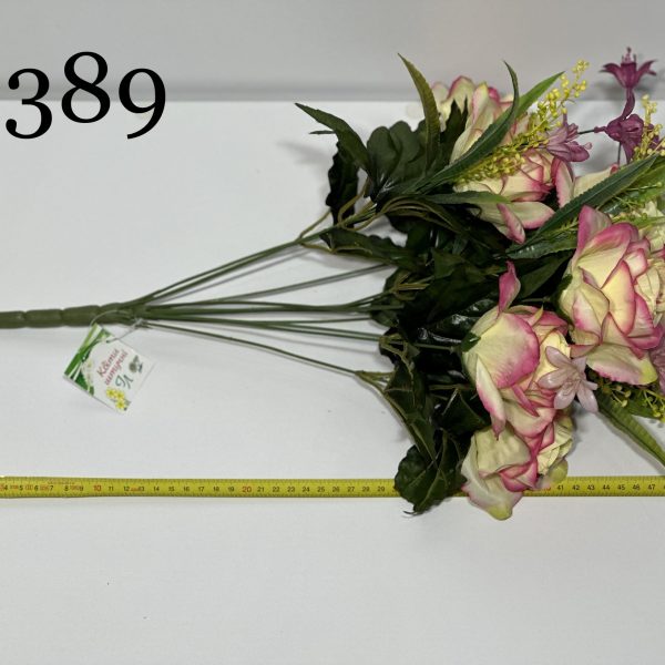 Штучний букет A-389, Троянди з декором  