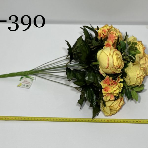 Штучний букет A-390, Троянди та трав’янисті багаторічники  