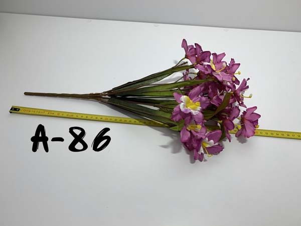 Искусственный букет A-86, Орхидеи с пластмассовыми украшениями  