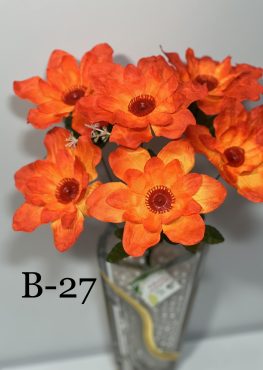 Искусственный букет B-27, синие цветы  