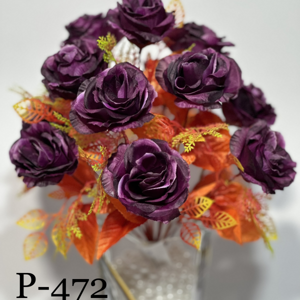 Штучний букет P-472, Бутони троянд з прикрасою  