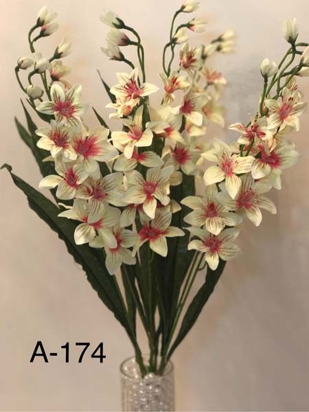 Искусственный букет A-174, ветки белой орхидеи  