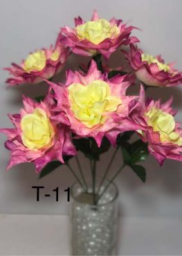 Искусственный букет T-11, остролистые розы  