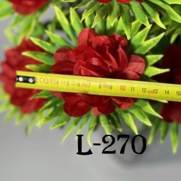 Штучний букет L-270, Квітка-ананас на листочку  