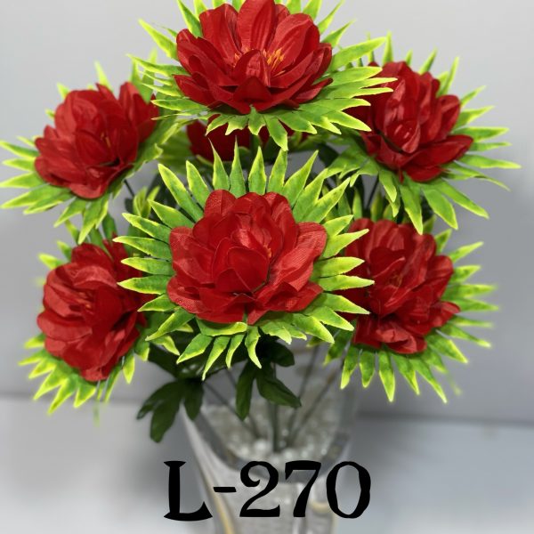 Штучний букет L-270, Квітка-ананас на листочку  