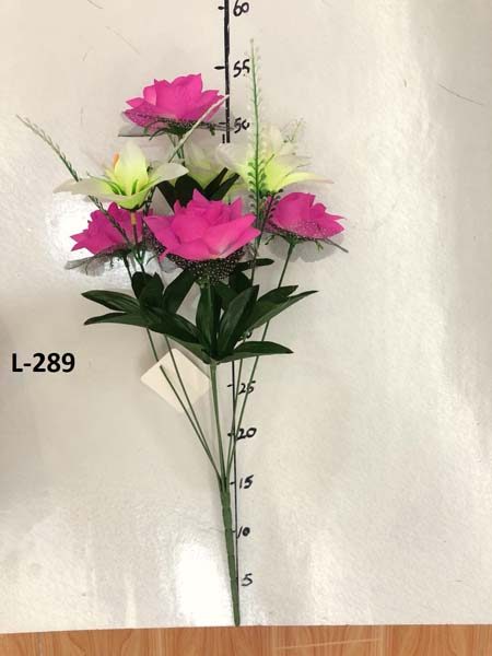 Искусственный букет L-289 Остролистая орхидея с розой  