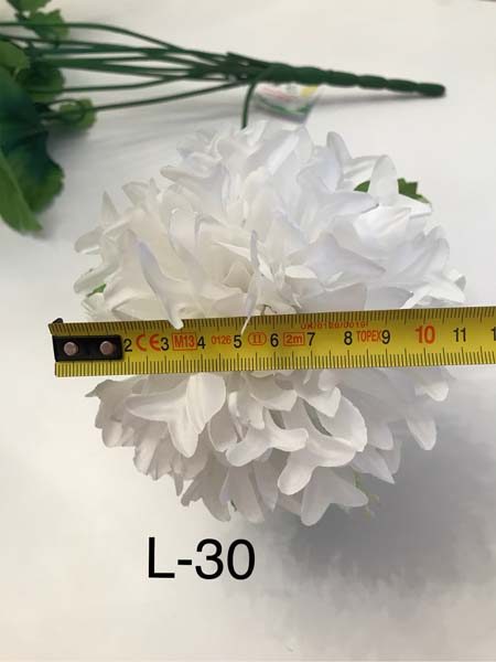 Искусственный букет L-30, шароподобные хризантемы  