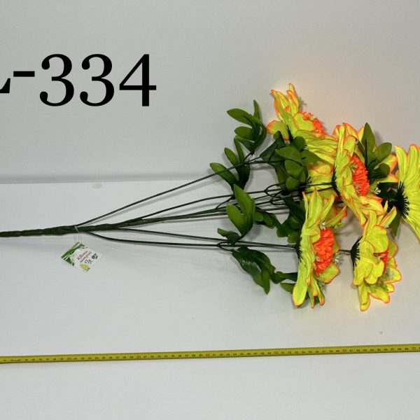 Штучний букет L-334, Строкаті квіти  