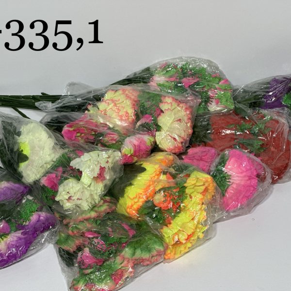 Штучний букет L-335,1, Троянди із пластмасовими прикрасами  