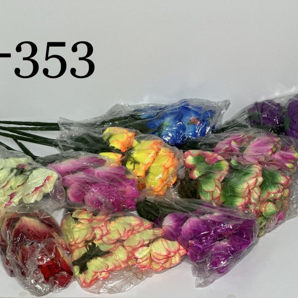 Штучний букет L-353, Далії та троянди  