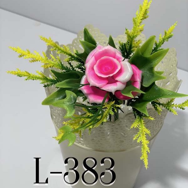Штучний букет L-383, Пластмасова троянда з прикрасами  