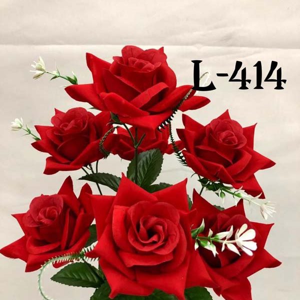 Штучний букет L-414, Оксамитові троянди  
