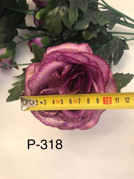 Искусственный букет P-318, букет роз (украшенный)  