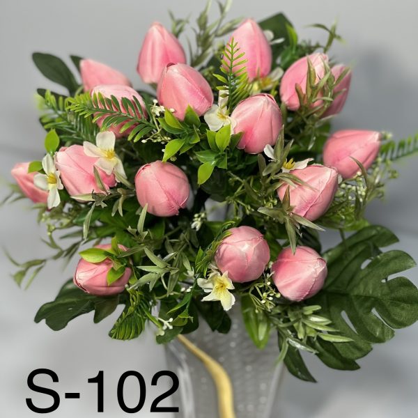 Искусственный букет S-102, Тюльпаны  