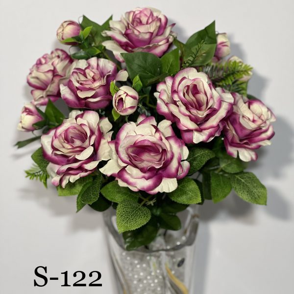 Штучний букет S-122, Відкриті бутони троянд  