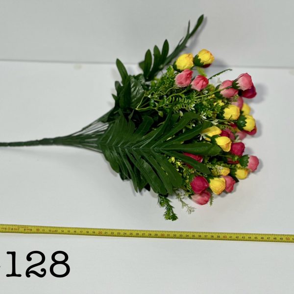 Штучний букет S-128, Маленькі бутони троянд з гіпсофілою  