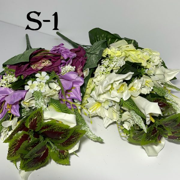 Искусственный букет S-1, Розы и лилии  