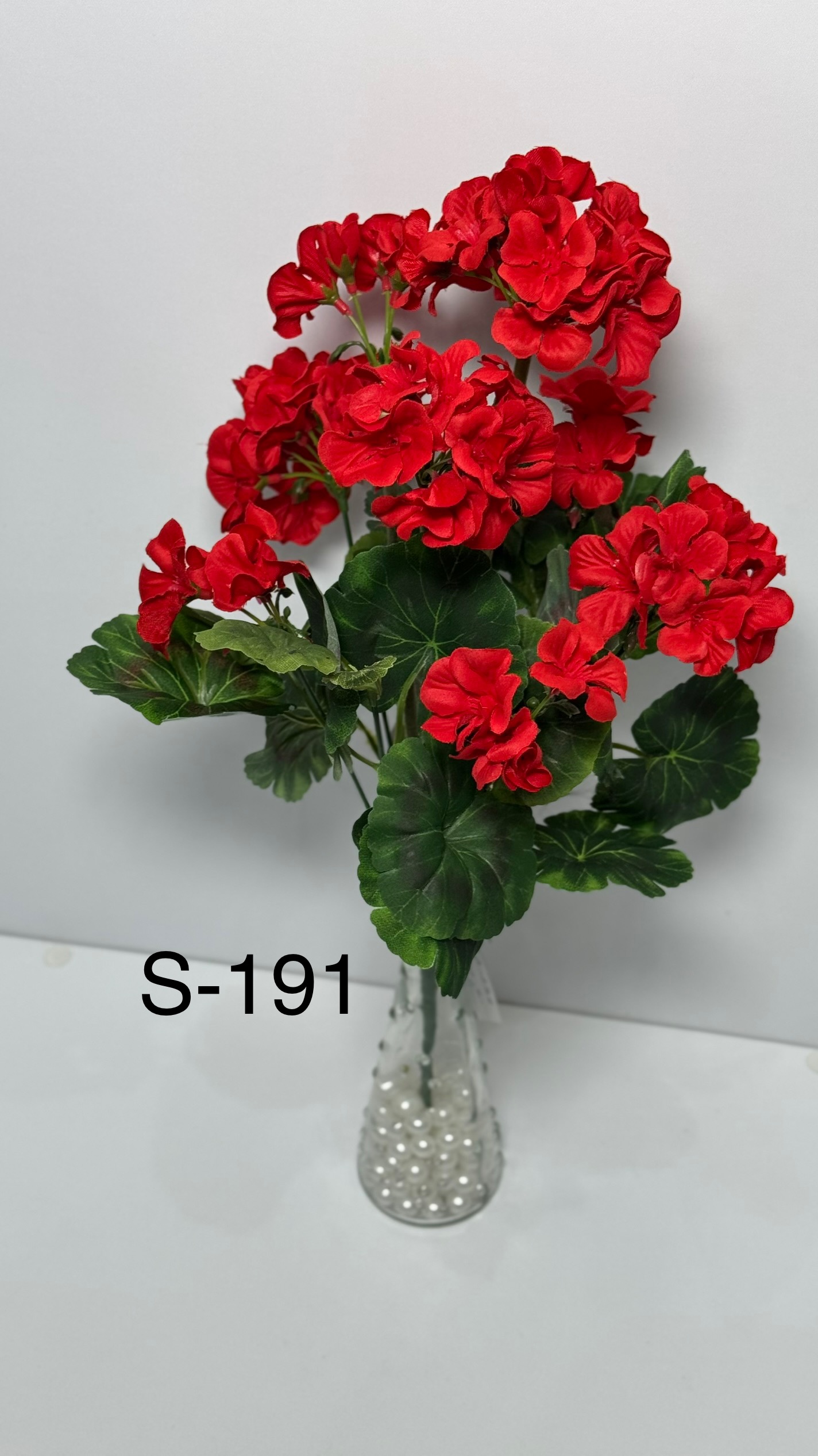 Штучний букет S-191, Пеларгонія
