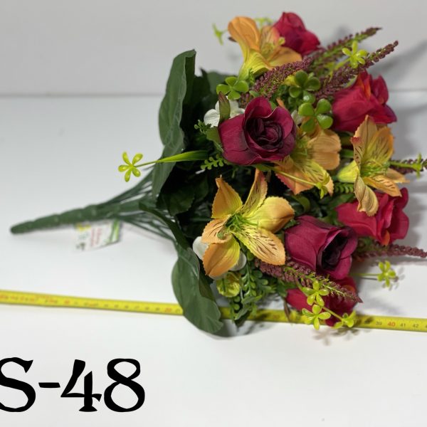 Искусственный букет S-48, Бутоны роз и орхидей  