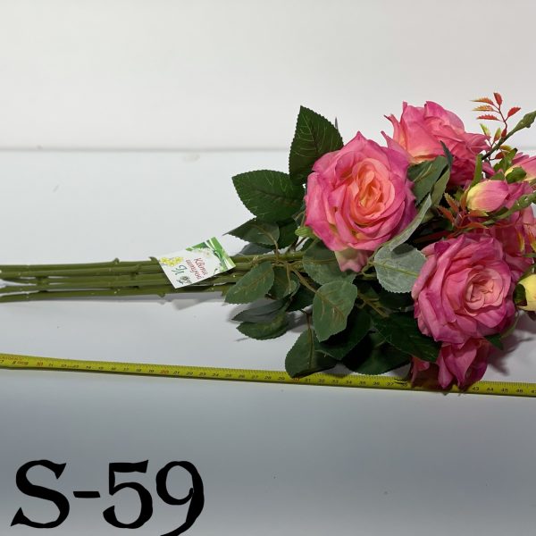 Штучний букет S-59, Букет відкритих троянд  