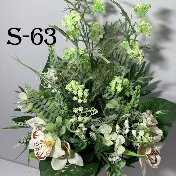 Штучний букет S-63, Орхідеї з декором  