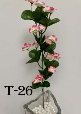 Искусственная ветка T-26, ярко-розовая анемона  
