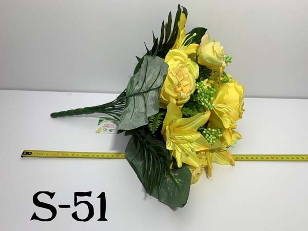 Искусственный букет S-51, Розы и лилии  