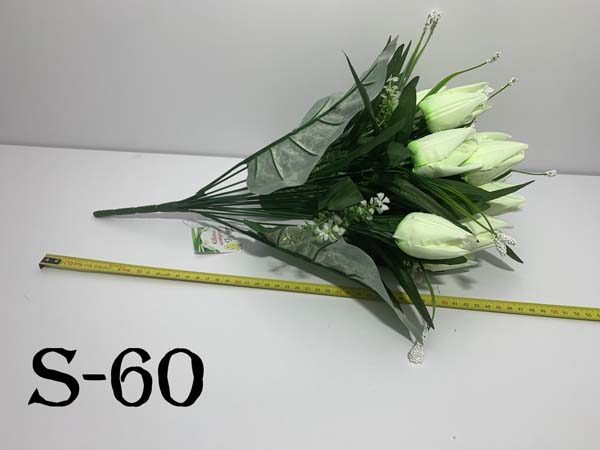 Штучний букет S-60, Оксамитові тюльпани  